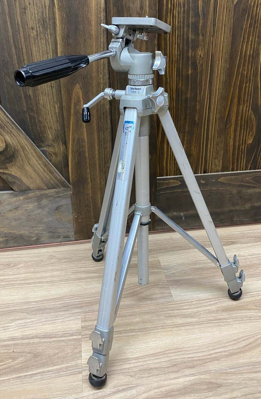 VTG Velbon VGB-3 metal aluminum 3-way tilt/pan camera tripod